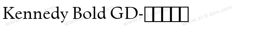 Kennedy Bold GD字体转换